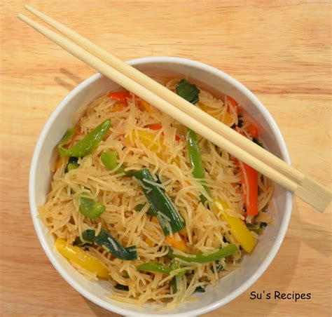 Su S Recipes Stir Fry Vegetable Rice Noodles