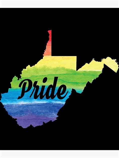 Gay Pride Flag West Virginia Lgbt Month Lesbian Bisexual Poster By Matt76c Redbubble