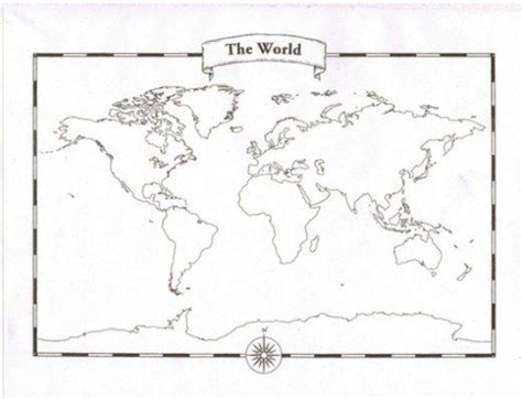 5 Free Blank Interactive Printable World Map For Kids Pdf World Map Images