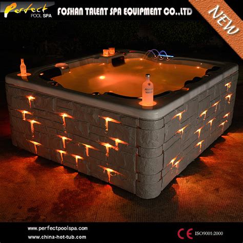 Acrylic Material Stone Skirt Outdoor Spahot Tubhot Spajacuzzi