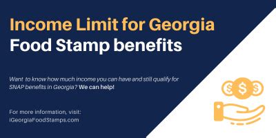 This article uses social security administrative data and the food stamp quality control samples for federal fiscal. Income Limit for GA Food Stamps 2021 - Georgia Food ...