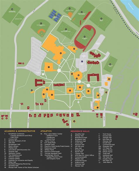 Printable Campus Map Gambaran
