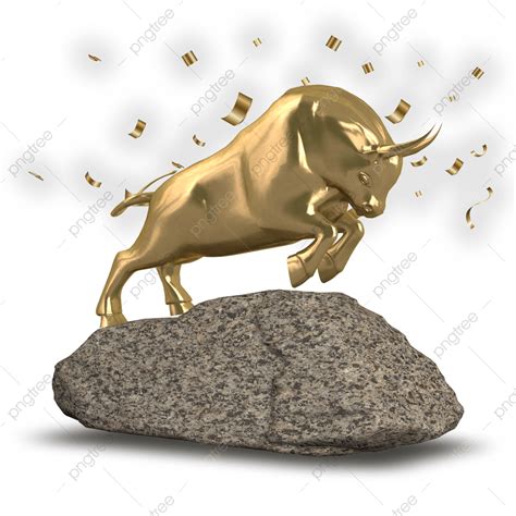 bull 3d vector c4d gold metal texture bull in the sky 3d three dimensional bull c4d metal 3d