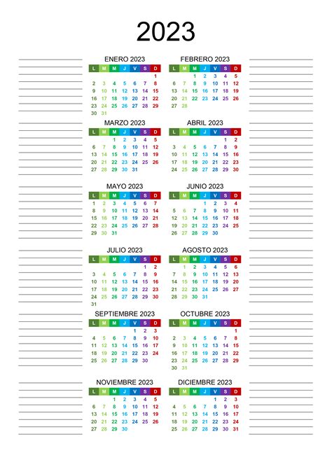 Calendario 2023 Para Imprimir Pdf Gratis Por Meses En Portugues Image