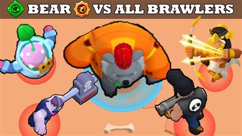 Gadget Bear Nita Vs All Brawlers In Brawl Stars Youtube