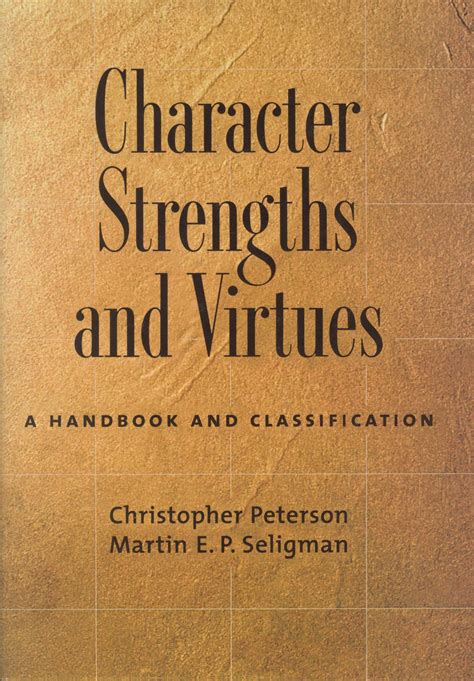 Character Strengths And Virtues A Handbook And Classification