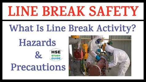 Line Break Safety Line Break Activity Hazards Precautions Line