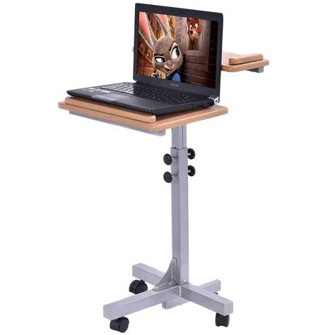 Adjustable Portable Rolling Laptop Stand