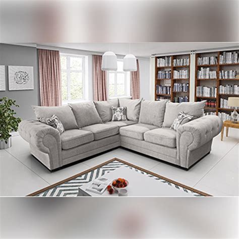 Shannon Corner Sofa Brown Beige Free Shipping In UK MN Furniture