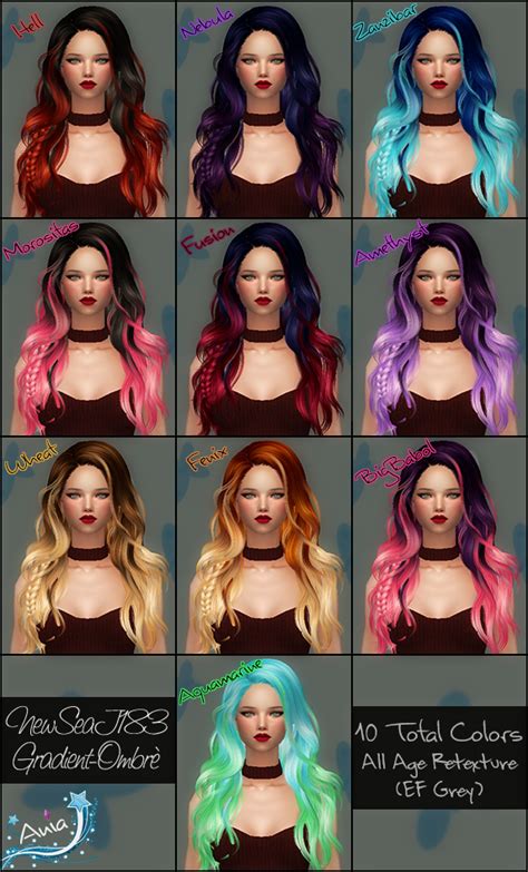 Sims 4 Galaxy Hair
