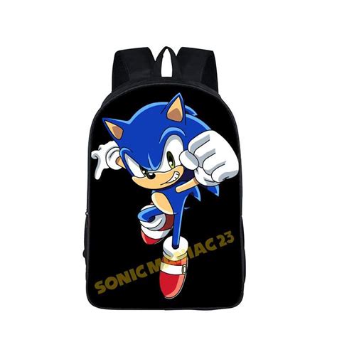 Backpack Sonic The Hedgehog Knuckles Tails New Large School Bag