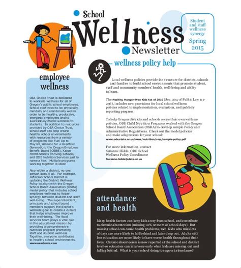 14+ School Newsletter Templates - Free Sample, Example ...