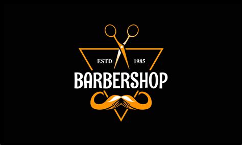 Barber Shop Vector Vintage Logo, Label Graphic by DEEMKA STUDIO