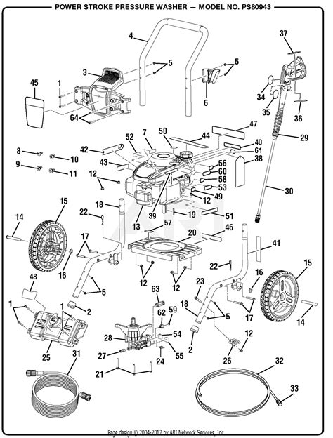 Homelite PS80943 Pressure Washer Parts Diagram For General Assembly