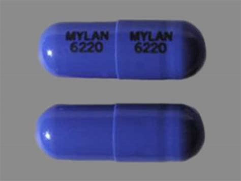 Pill Finder Mylan 6220 Mylan 6220 Purple Capsule Shape
