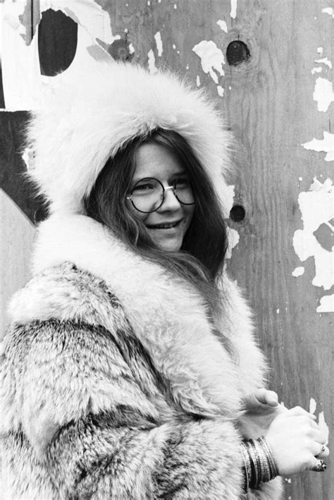 Janis Joplin Poses For A Portrait Near Her Residence At The Hotel