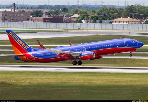 N8608n Southwest Airlines Boeing 737 800 At Chicago Midway Photo Id