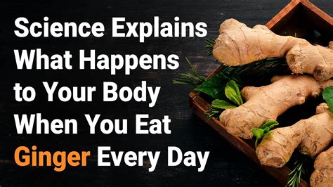 Science Explains What Happens To Your Body When You Eat Ginger Every Day Benefits Of Organic