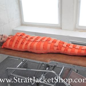 Orange Prison Sleep Sack Bondage Body Bag Straitjacket Etsy Hong Kong