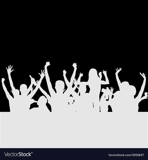 People Party Silhouette Royalty Free Vector Image