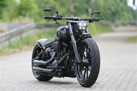 Thunderbike Completely Black • H D Fxsb Breakout Custom Motorcycle