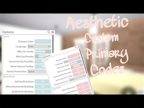Aesthetic Primary Color Codes For Bloxburg - 08/2021