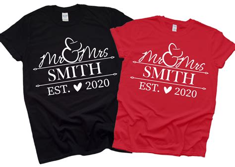 (Mr & Mrs) Anniversary Shirts, Couples Shirts, Matching Husband and ...