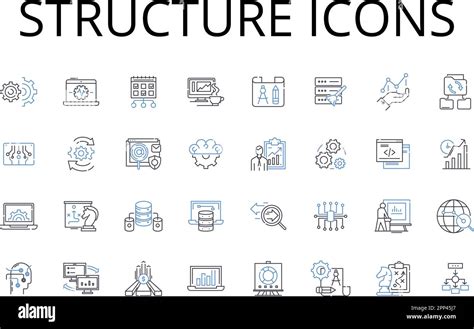 Structure Icons Line Icons Collection Design Elements Navigation