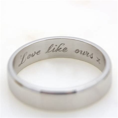 By having your wedding band engraved, you have the opportunity to make it a truly unique and lasting symbol of your undying love. Five ways to customise men's wedding rings | Taylor & Hart ...