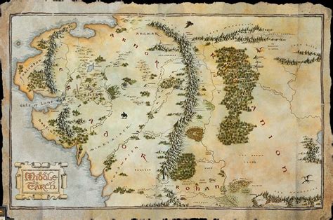 Middle Earth Middle Earth Map The Hobbit The Hobbit Movies