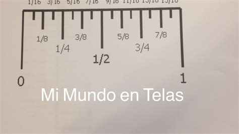 Reglas en Pulgadas como leerlas! - YouTube
