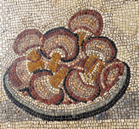 Plate Of Mushrooms Floor Detail From Vatican Museum Rome Photo