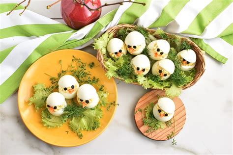 Easter Egg Deviled Egg Chicks Recipe Cookme Recipes