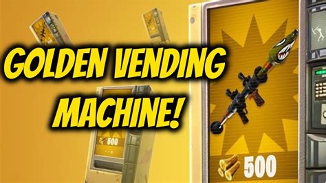 The higher the tier, the more materials you'll need. New *Golden* Vending Machine! Fortnite Top 10 Vending ...