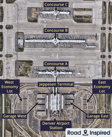 Denver International Airport Map Den