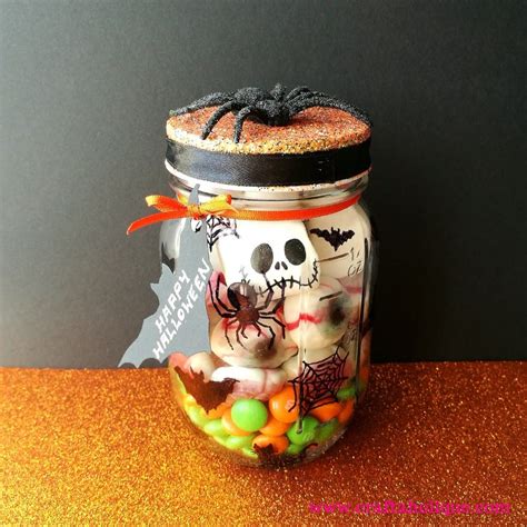 Halloween Diy Sweetie Mason Jar T Idea Using Bostik Glu Dots