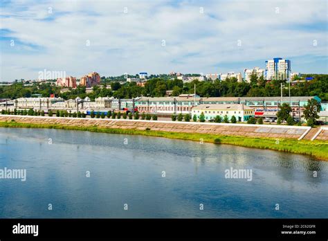 Irkutsk Railway Station And Angara River In Irkutsk City Russia