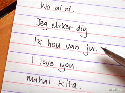 This list of unusual and beautiful words will not only enrich your vocabulary but also allow you to perceive the world differently. How to Write "I Love You" in Different Languages (with ...