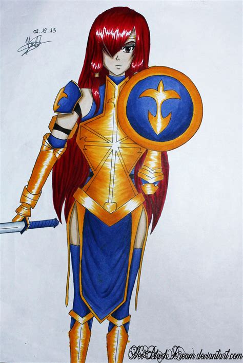 Erza Scarlet Gold Armor By Yuukoscarlet On Deviantart
