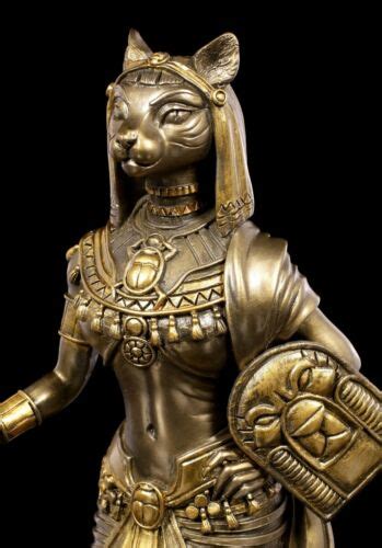 Bastet Altägyptische Figur Mit Schlangenkörper Bronziert Katzengöttin H 27 Cm 4260652361980 Ebay