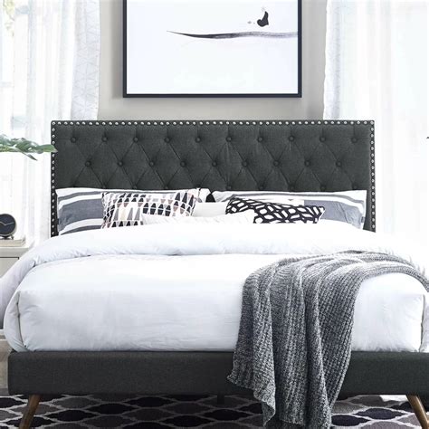 Available in the selected fabrics online. Canora Grey Reiner Upholstered Panel Headboard | Wayfair ...