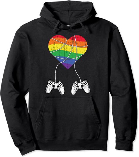 Game Controller Gay Pride Gaming Gaymer Rainbow Lgbt Q Gamer Felpa Con