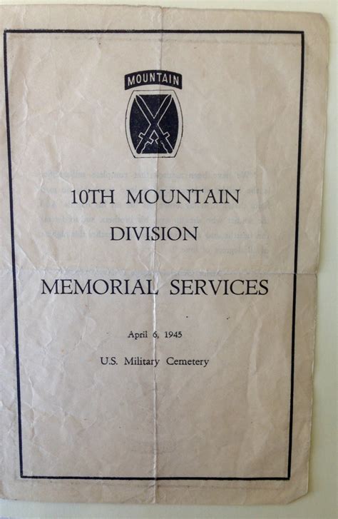 70 Years Ago Today Remembering The Fallen Of The 10th Mountain