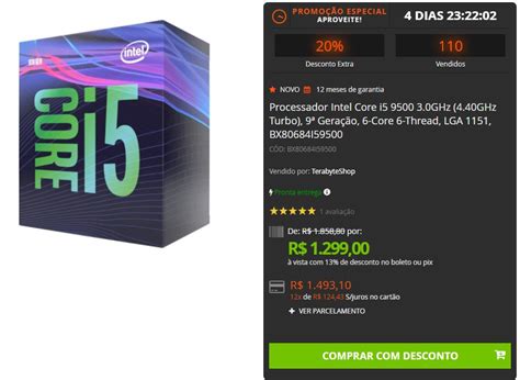 Terabyte On Twitter Oferta Processador Intel Core I Ghz Ghz Turbo