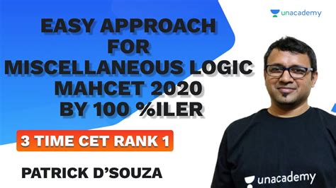 Easy Approach For Miscellaneous Logic Mahcet 2020 By 100 Iler By