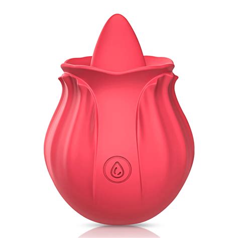 Rosebud Vibrator Tongue Licking Toy Pearlvibe