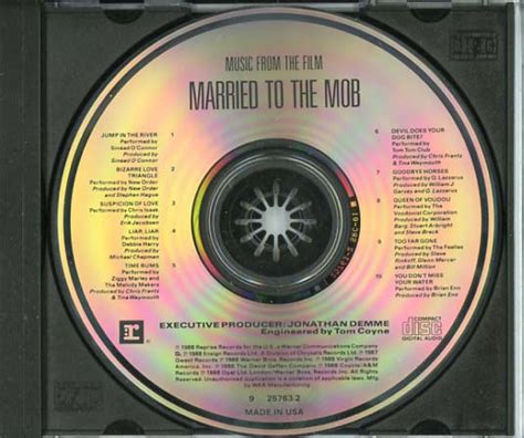 Married To The Mob Soundtrack 1988 Cd Sniper Reference Collection