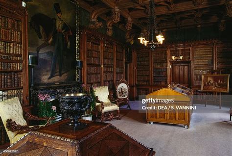 Library Abbotsford House Neo Gothic Style Historic Country House
