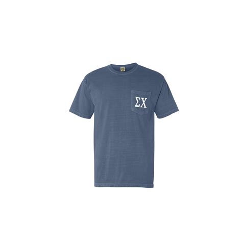 Sigma Chi Comfort Color Pocket T Shirt