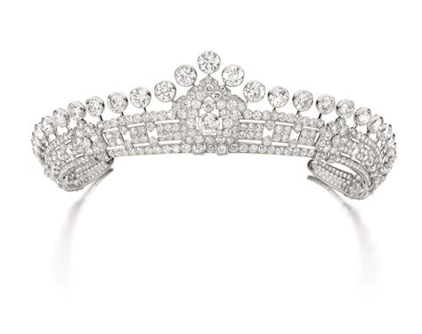 A 1930s Cartier Diamond Tiara Is One Of Three Vintage Style